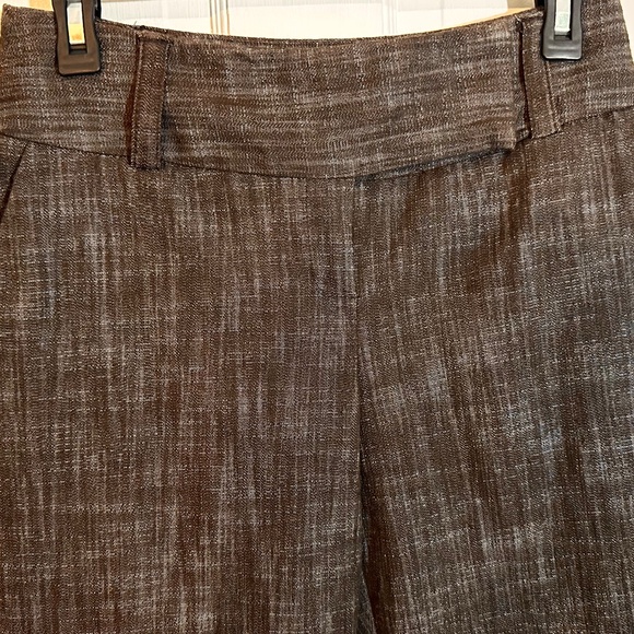 Linen Look Wide Leg Heavy Cotton Trousers Preppy Academia Office - Picture 9 of 14